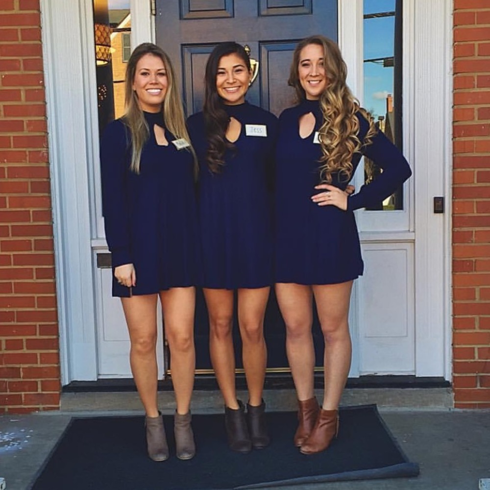 Blue Keyhole Free People Dress